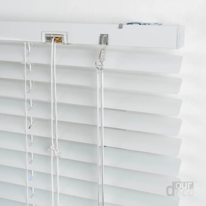ourdeco® Aluminium-Jalousie, 220 cm Länge - speziell für Türen, viele Farben und Breiten, Montage an Wand oder Decke