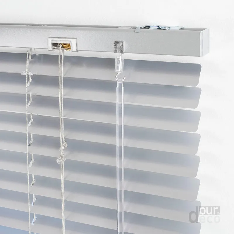 ourdeco® Aluminium-Jalousie, 220 cm Länge - speziell für Türen, viele Farben und Breiten, Montage an Wand oder Decke