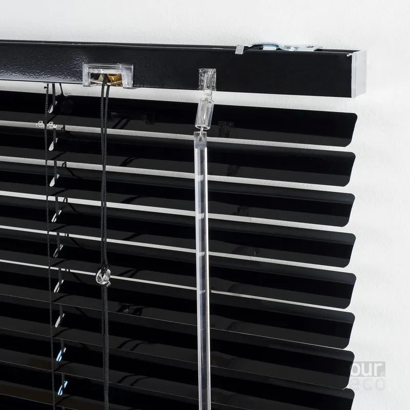 ourdeco® Aluminium-Jalousie, 220 cm Länge - speziell für Türen, viele Farben und Breiten, Montage an Wand oder Decke