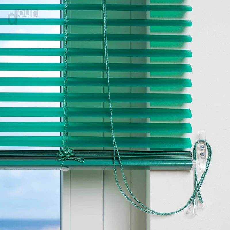 ourdeco® Aluminium-Jalousie, 220 cm Länge - speziell für Türen, viele Farben und Breiten, Montage an Wand oder Decke