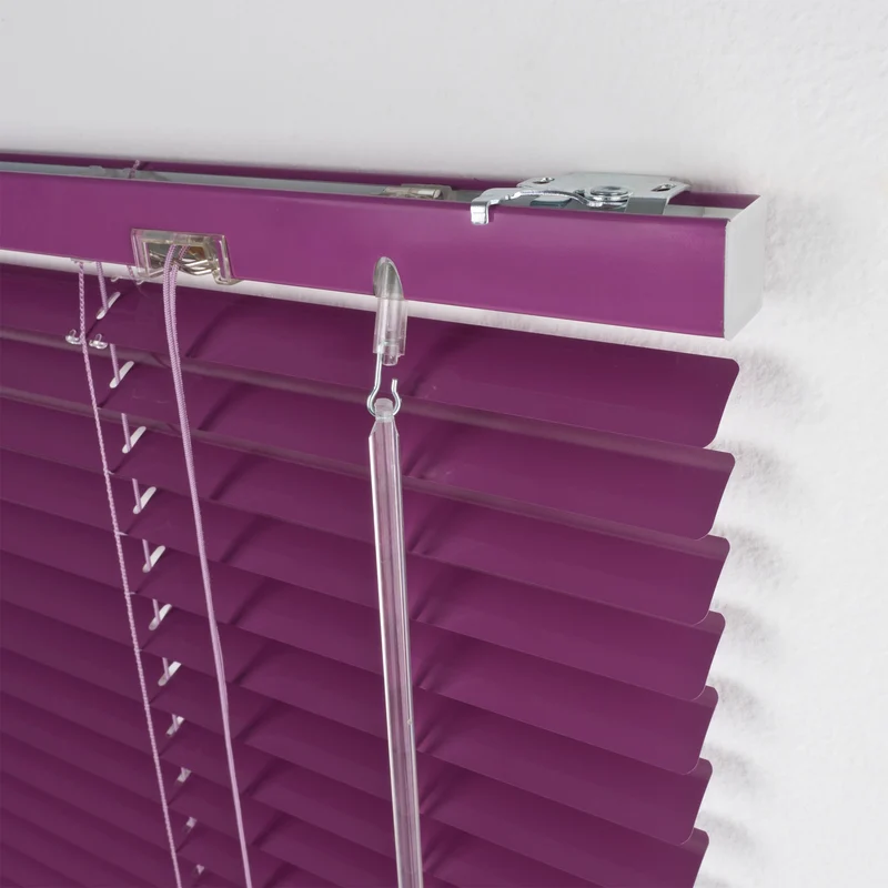 ourdeco® Aluminium-Jalousie, 220 cm Länge - speziell für Türen, viele Farben und Breiten, Montage an Wand oder Decke