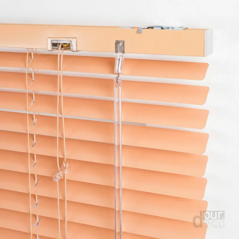 ourdeco® Aluminium-Jalousie, 220 cm Länge - speziell für Türen, viele Farben und Breiten, Montage an Wand oder Decke