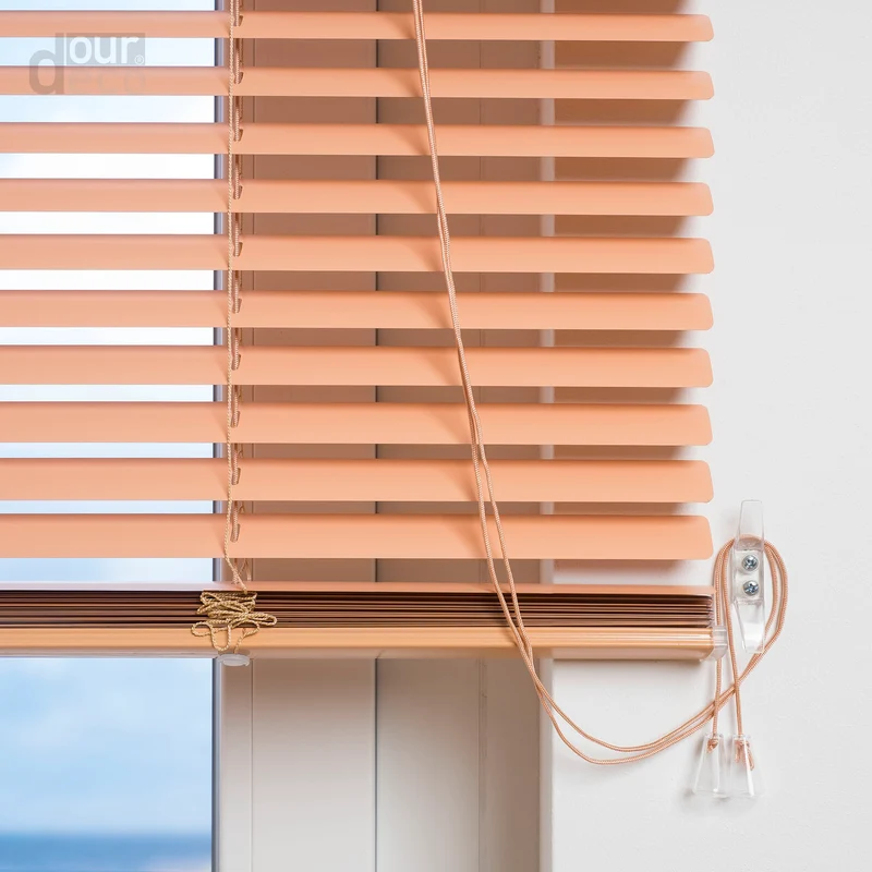 ourdeco® Aluminium-Jalousie, 220 cm Länge - speziell für Türen, viele Farben und Breiten, Montage an Wand oder Decke