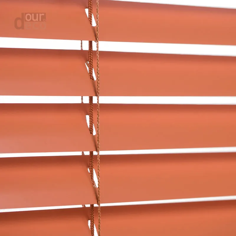 ourdeco® Aluminium-Jalousie, 220 cm Länge - speziell für Türen, viele Farben und Breiten, Montage an Wand oder Decke