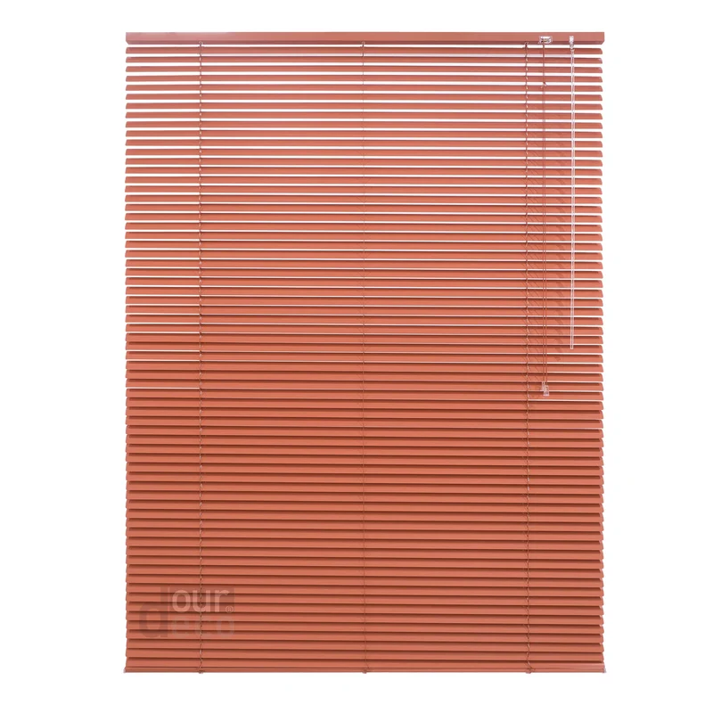 ourdeco® Aluminium-Jalousie, 220 cm Länge - speziell für Türen, viele Farben und Breiten, Montage an Wand oder Decke