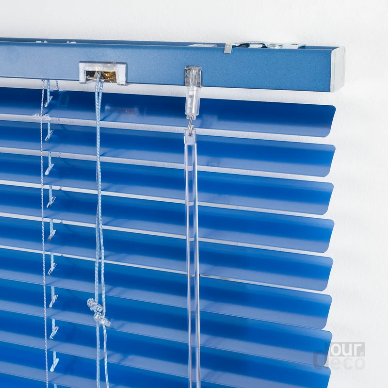 ourdeco® Aluminium-Jalousie, 220 cm Länge - speziell für Türen, viele Farben und Breiten, Montage an Wand oder Decke