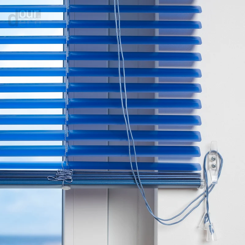 ourdeco® Aluminium-Jalousie, 220 cm Länge - speziell für Türen, viele Farben und Breiten, Montage an Wand oder Decke