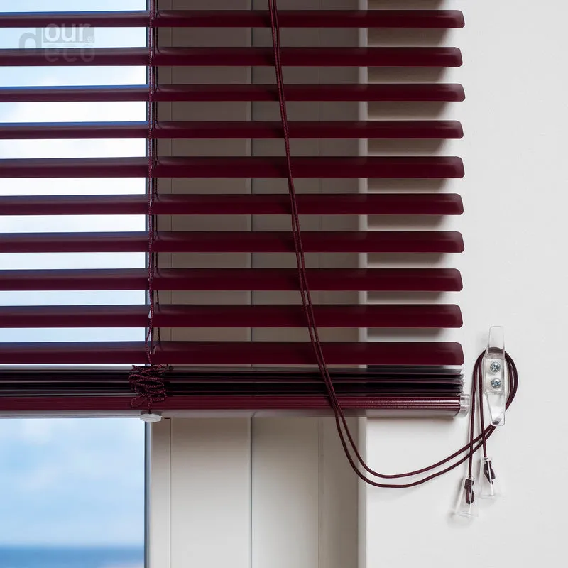 ourdeco® Aluminium-Jalousie, 220 cm Länge - speziell für Türen, viele Farben und Breiten, Montage an Wand oder Decke