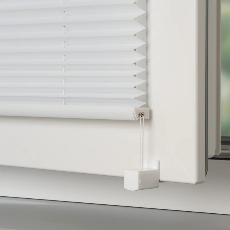 ourdeco® Klemmfix-Plissee Easy | ohne Bohren | weiß, beige, grau