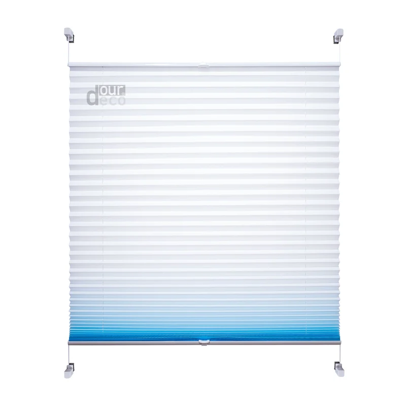 ourdeco® Klemmfix Plissee ohne Bohren Farbverlauf