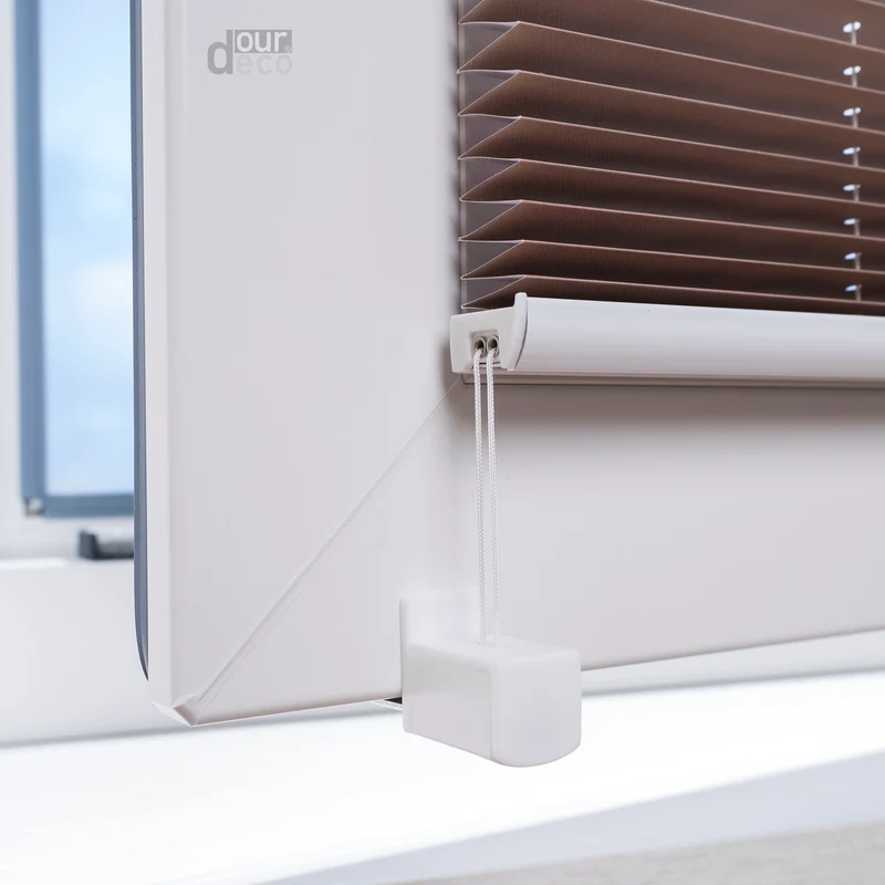 ourdeco® Klemmfix Plissee ohne Bohren Farbverlauf