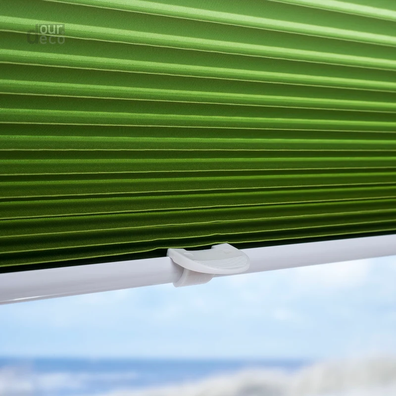 ourdeco® Klemmfix Plissee ohne Bohren Farbverlauf