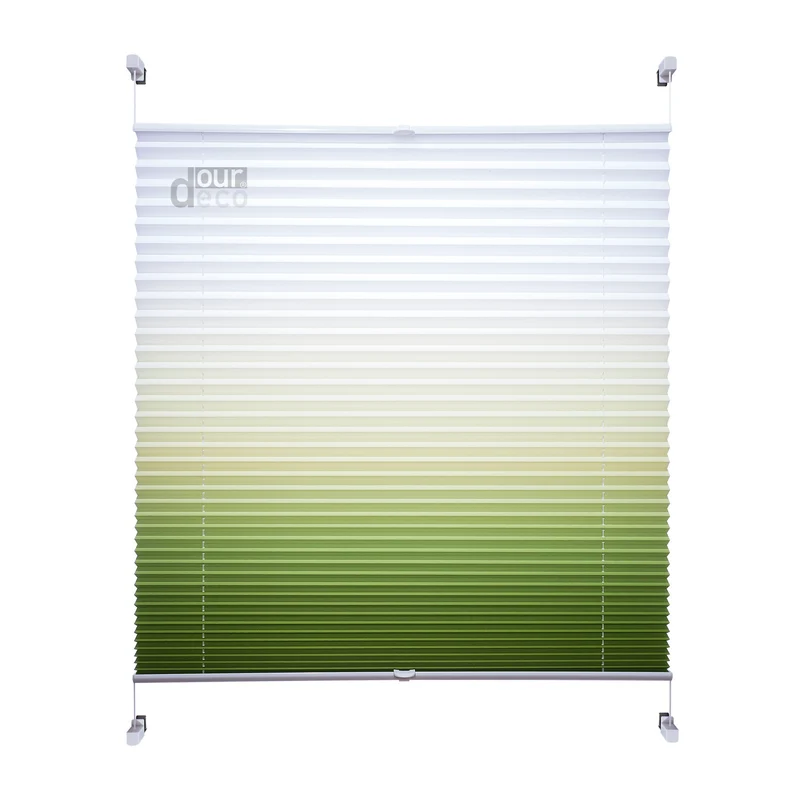 ourdeco® Klemmfix Plissee ohne Bohren Farbverlauf