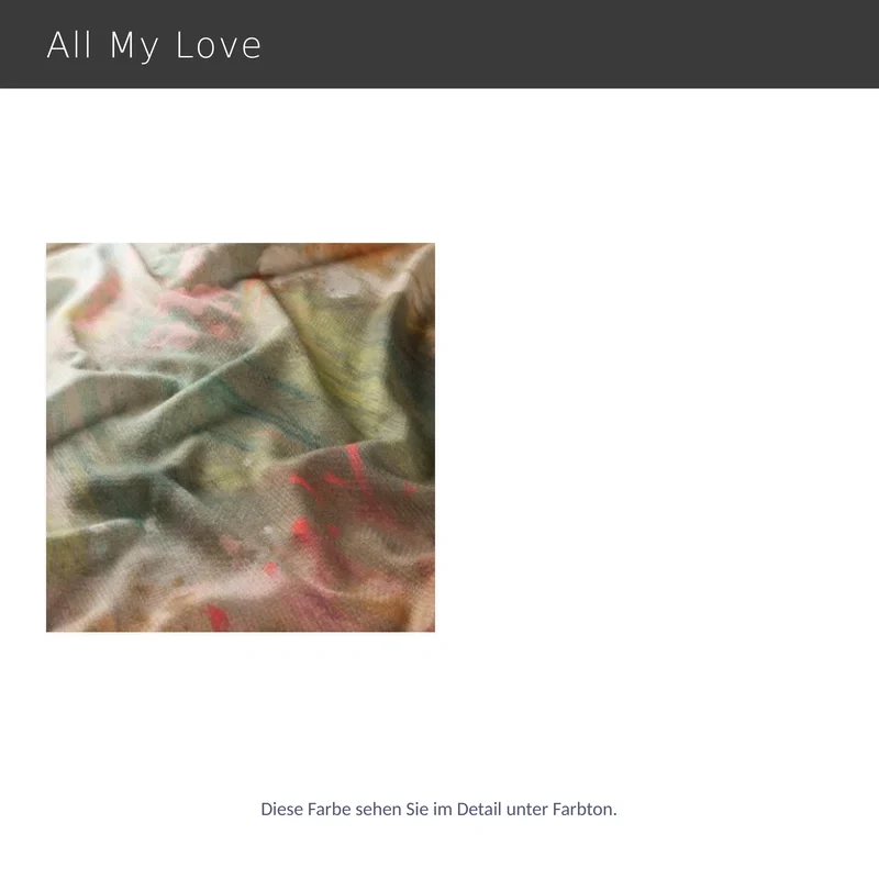 All My Love – Designvorhang mit abstrakter malerischer Traumlandschaft Leinenmischgewebe
