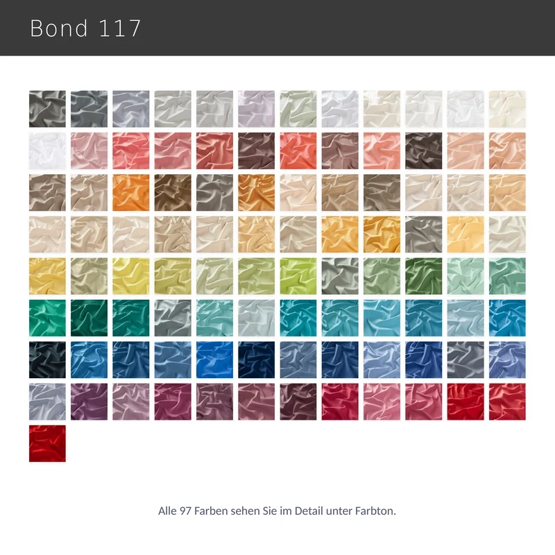 Bond 117 – blickdichter Design Vorhang nach Maß mit Akustikwirkung Raumteiler Umkleide in 97 Farben
