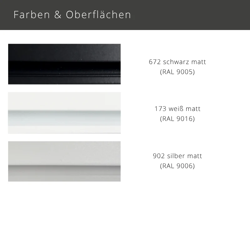 MHZ 01-2744 – flache 2-läufige Aluminium Gardinenschiene zur Deckenmontage