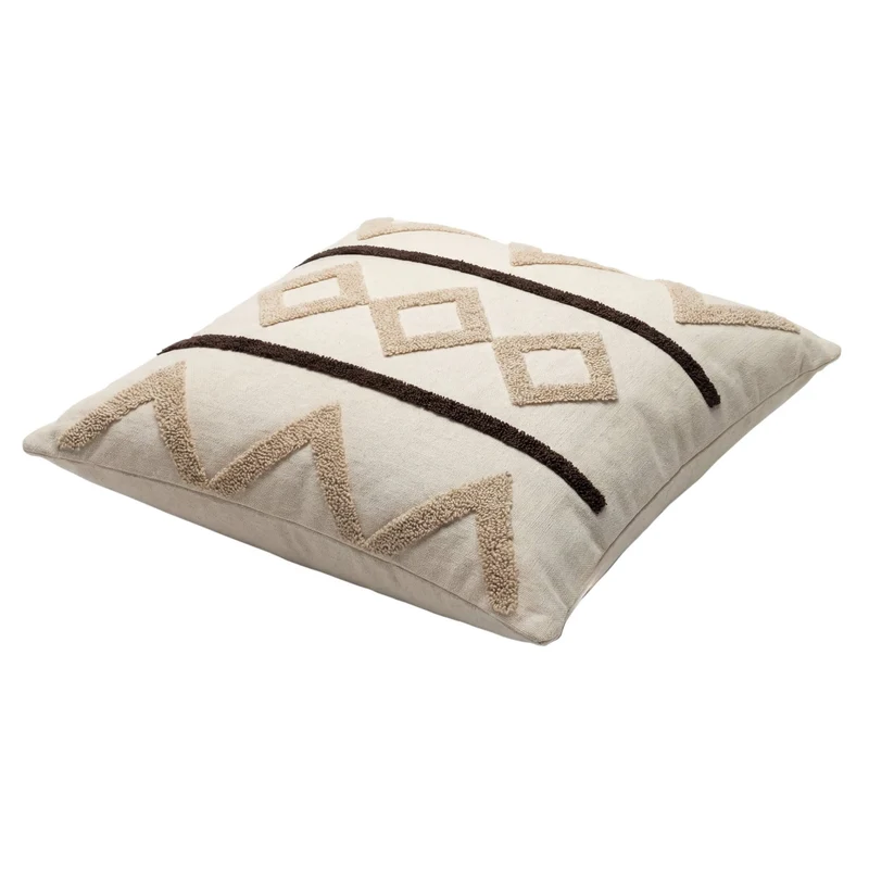 Dekokissen Tribal Pattern Beige 45x45 cm mit Füllung | OEKO-TEX®