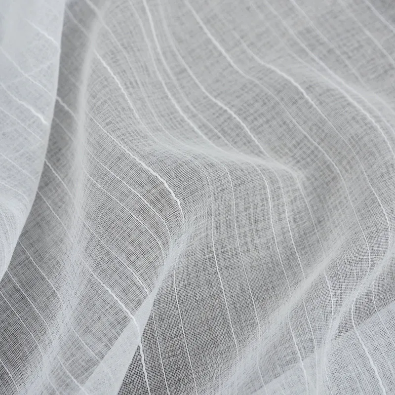 Gardine »Dresden« Ösen HxB 245x135 cm Natur Raffhalter filigran leicht modern elegant Linienmuster 202440