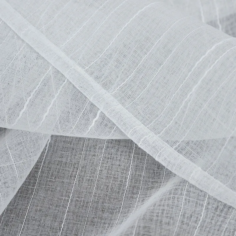 Gardine »Dresden« Ösen HxB 245x135 cm Natur Raffhalter filigran leicht modern elegant Linienmuster 202440