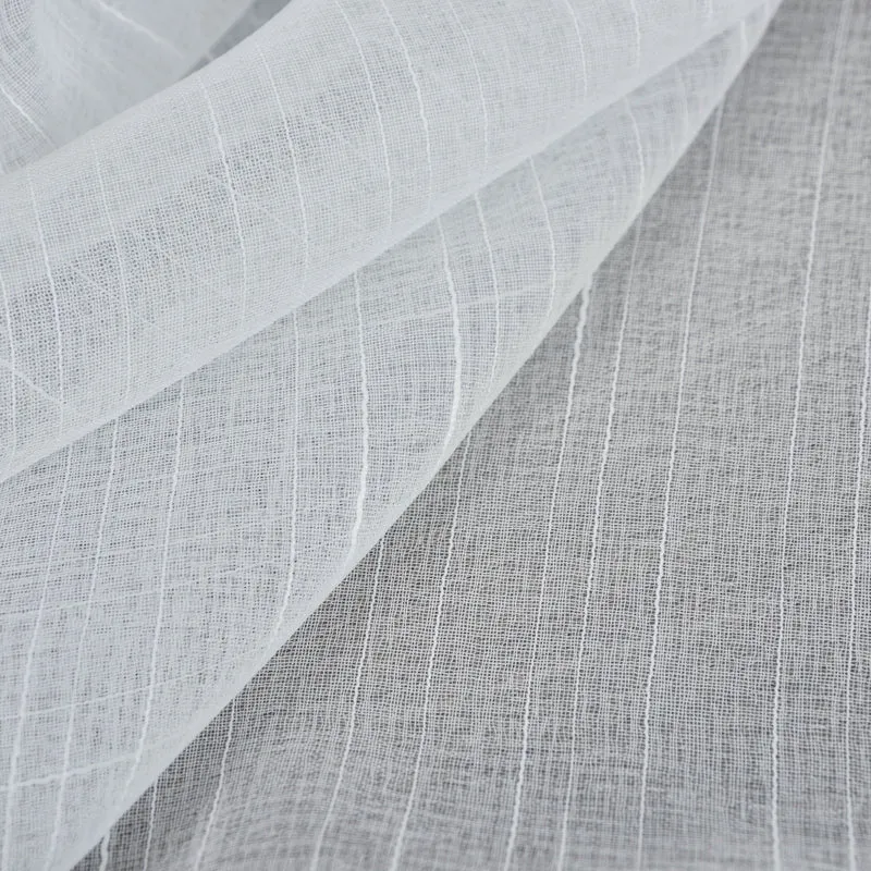 Gardine »Dresden« Ösen HxB 245x135 cm Natur Raffhalter filigran leicht modern elegant Linienmuster 202440