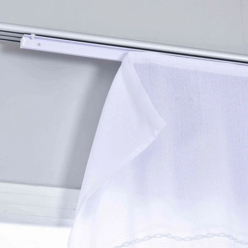 Halbtransparente Schiebegardine mit Paneelwagen »Leipzig« Kettenmuster lichtdurchlässig elegante Struktur 202450P