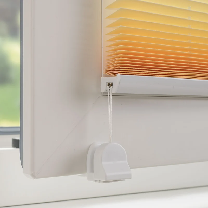 Gardinia Easyfix-Plissee Ombre Farbverlauf Grün oder Gelb, lichtdurchlässig, Klemmträgermontage, verschiedene Größen