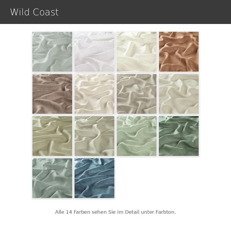 Wild Coast – halbtransparenter Leinenvorhang nach Maß aus 100 % Leinen hochwertig in modernen Farben