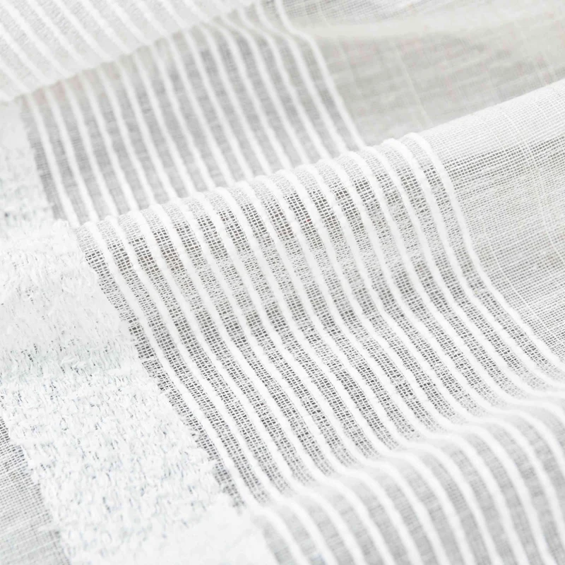 Halbtransparente Schiebegardine mit Paneelwagen HxB 245x60 cm Natur Meliert »Halle« Chenille Leinenbindung Lichtdurchlässig Halbtransparent 202480P