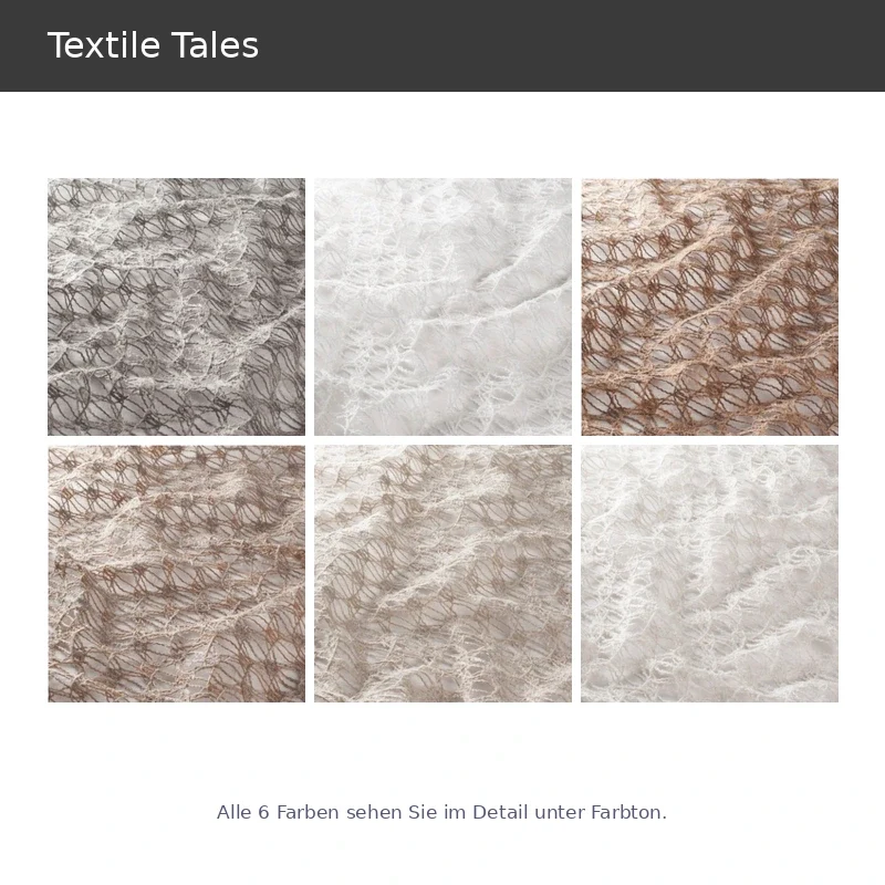 Textile Tales – exklusiver Design Vorhang nach Maß mit edler Netzstruktur in Naturtönen