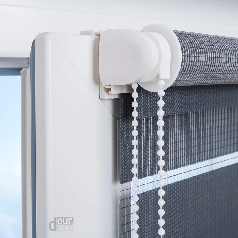 ourdeco® Doppel-Rollo Uni, Duo-Rollo, lichtdurchlässig, blickdicht, Montage ohne Bohren, viele Farben und Größen