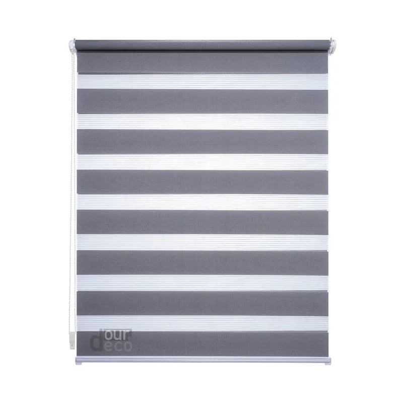ourdeco® Doppel-Rollo Uni, Duo-Rollo, lichtdurchlässig, blickdicht, Montage ohne Bohren, viele Farben und Größen