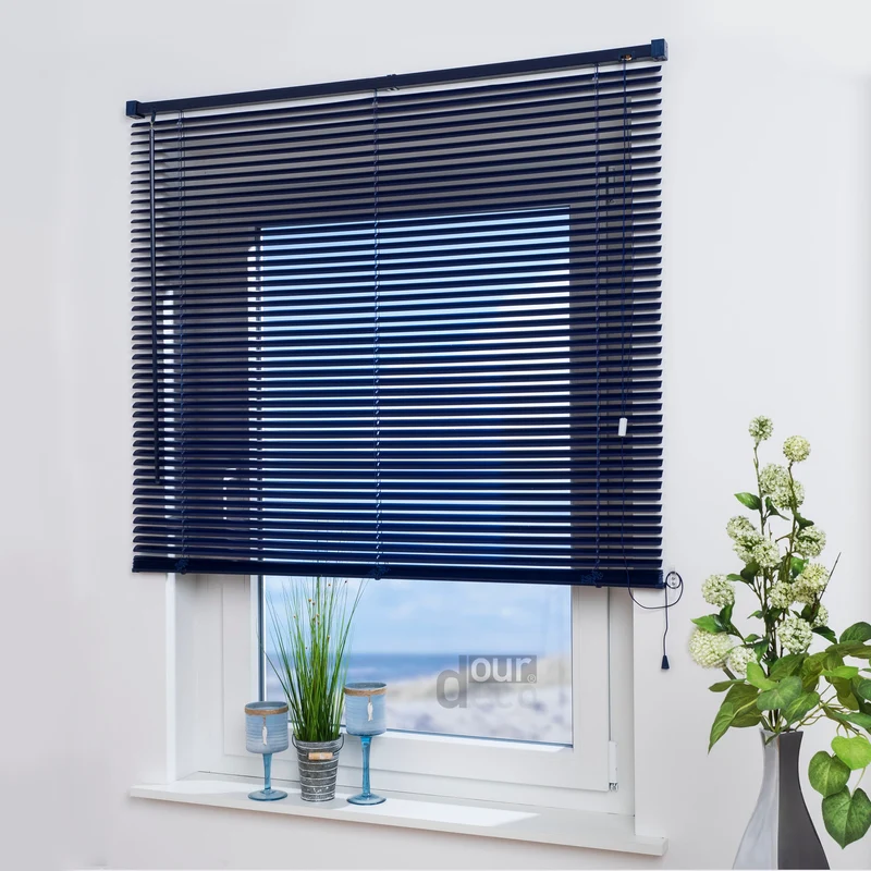 ourdeco® Jalousie aus PVC für Fenster und Türen, verschiedene Farben und Größen, einfache Montage an Wand oder Decke