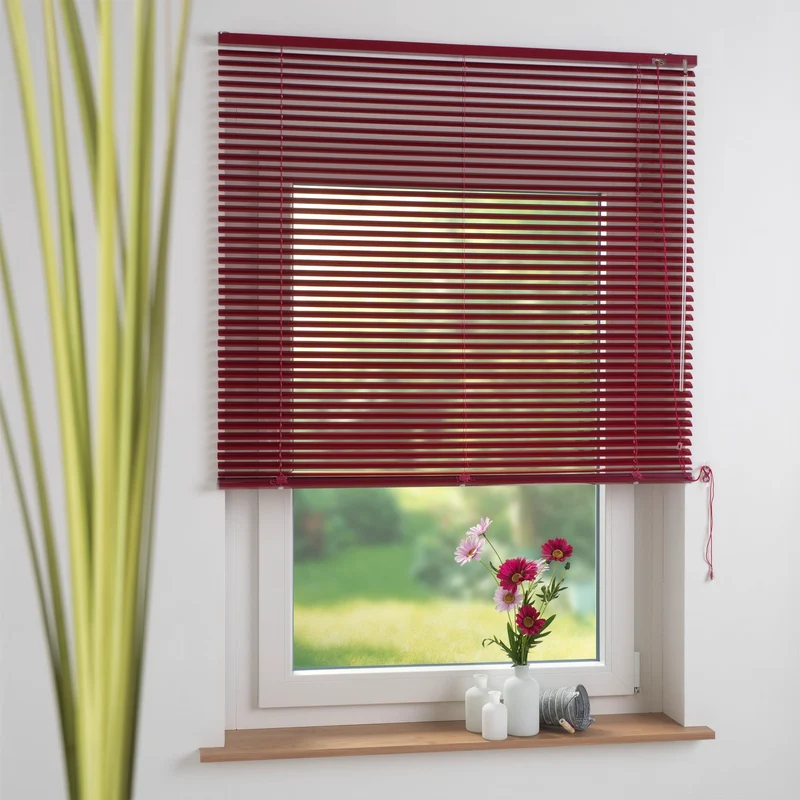 ourdeco® Aluminium-Jalousie, 160 cm Länge viele Farben und Breiten, Montage an Wand oder Decke