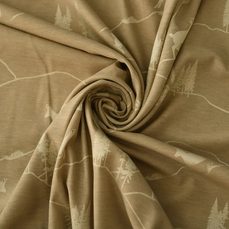 Nachtvorhang STÖCKALP - beige - Kostenloses Stoffmuster