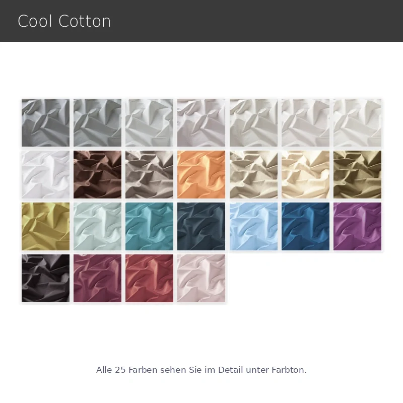 Cool Cotton – hochwertiger Baumwollvorhang nach Maß aus 100 % Baumwollsatin mit softem Griff
