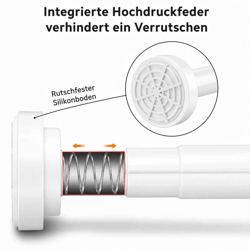 Teleskopstange »Como« ohne Bohren, ausziehbar , Ø 25/22 mm, Klemmstange als Gardinenstange, Duschvorhangstange und Kleiderstange 202610