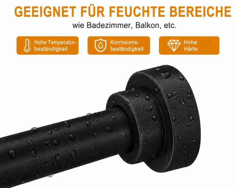 Teleskopstange »Como« ohne Bohren, ausziehbar , Ø 25/22 mm, Klemmstange als Gardinenstange, Duschvorhangstange und Kleiderstange 202610