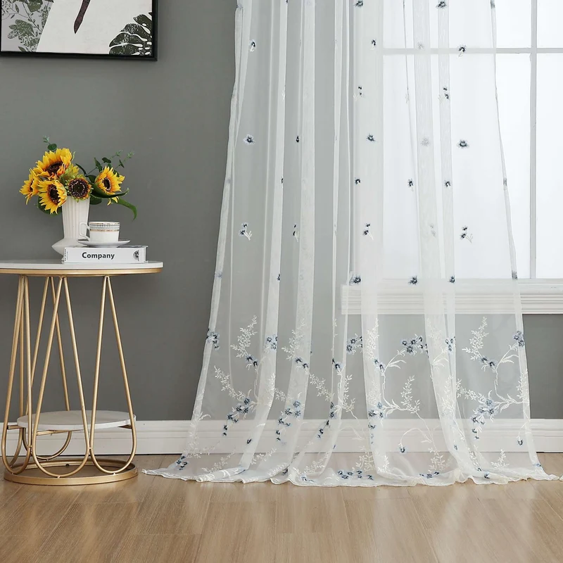 Gardine Raschel Stickerei Design »Florenz« Multiband für Gardinenschiene und Gardinenstange Elegante Fensterdekoration 2023200