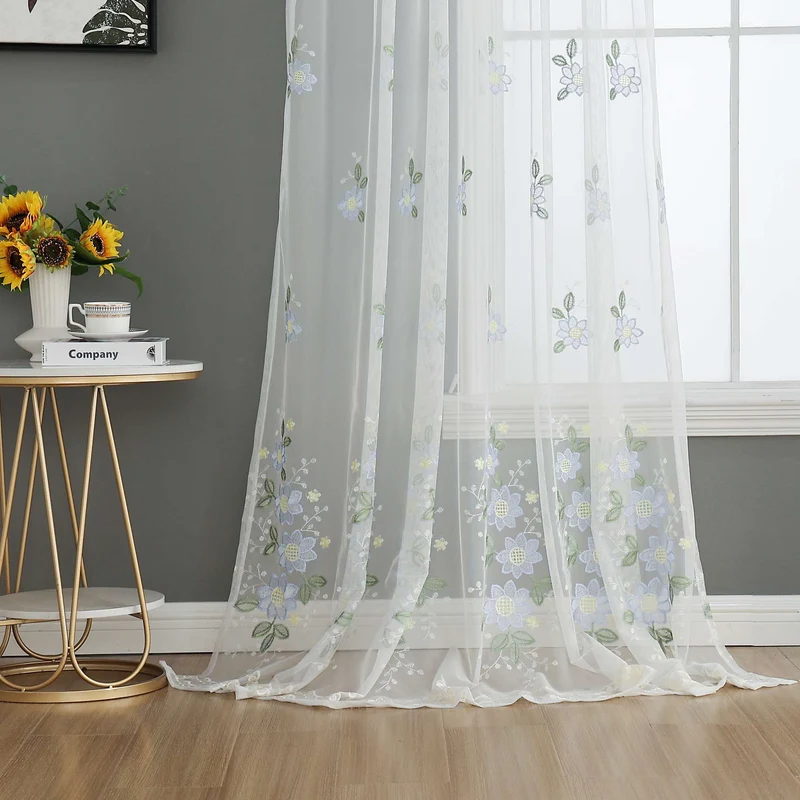 Gardine Raschel Stickerei Design »Florenz« Multiband für Gardinenschiene und Gardinenstange Elegante Fensterdekoration 2023200