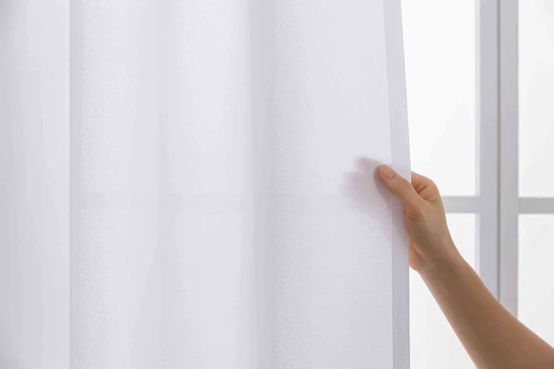 Gardinen-Set 3-teilig XL Wien« | 2 Vorhänge Leinenoptik HxB 245x300 cm und 1 Voile Batist Store HxB 245x600 cm Weiß 1:2 Wellenband 2025100-110S4