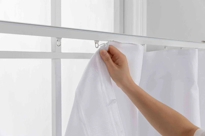 Gardinen-Set 3-teilig L Wien« | 2 Vorhänge Leinenoptik HxB 245x300 cm und 1 Voile Batist Store HxB 245x300 cm Weiß 1:2 Wellenband 2025100-110S3