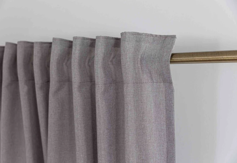 2er Set Vorhänge Cationic mit Wellenband »Wien« 1:2 Wellenband Bleibandabschluß Knitterarm Wellenfall 2025110-2