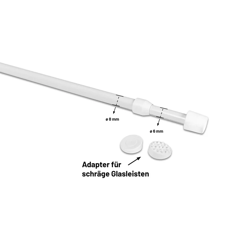 Teleskop Klemmstange ausdrehbar – Komplett-Set ohne Bohren