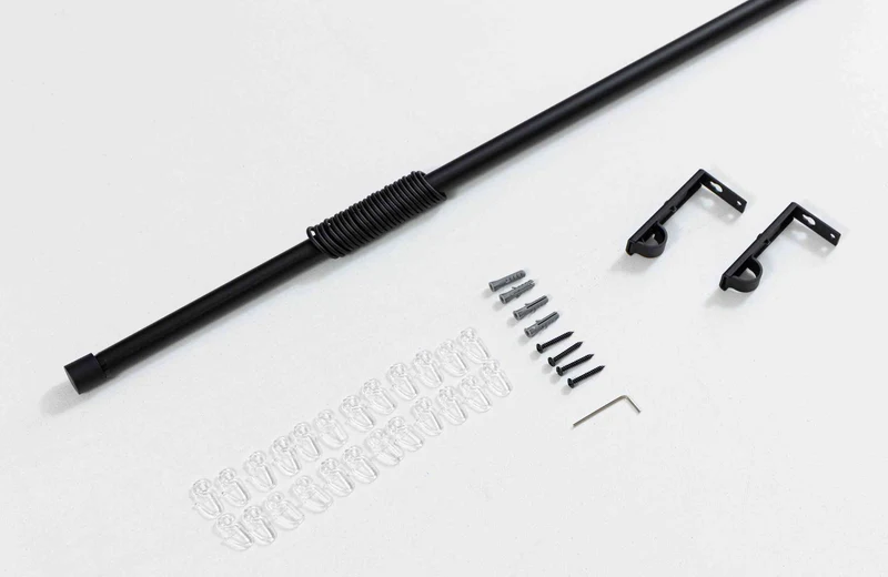 Ausziehbare Gardinenstange »Ningbo« Ø16/19 mm Komplettset zum sofortigen Montieren Wand- und Deckenmontage 2024140
