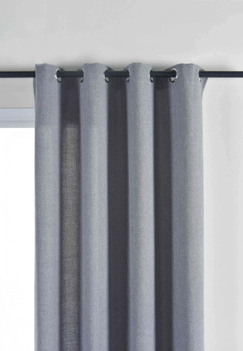 2er Set Vorhang Ösen »Essen« Cationic Raffhalter Leinenstruktur blickdicht lichtdurchlässig 210 g/m² 202430-2