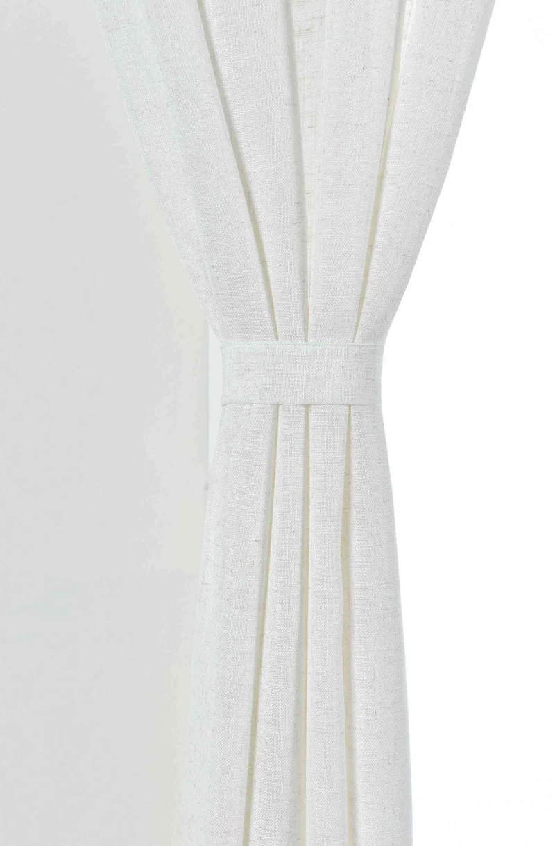 2er Set Vorhang Ösen »Essen« Cationic Raffhalter Leinenstruktur blickdicht lichtdurchlässig 210 g/m² 202430-2