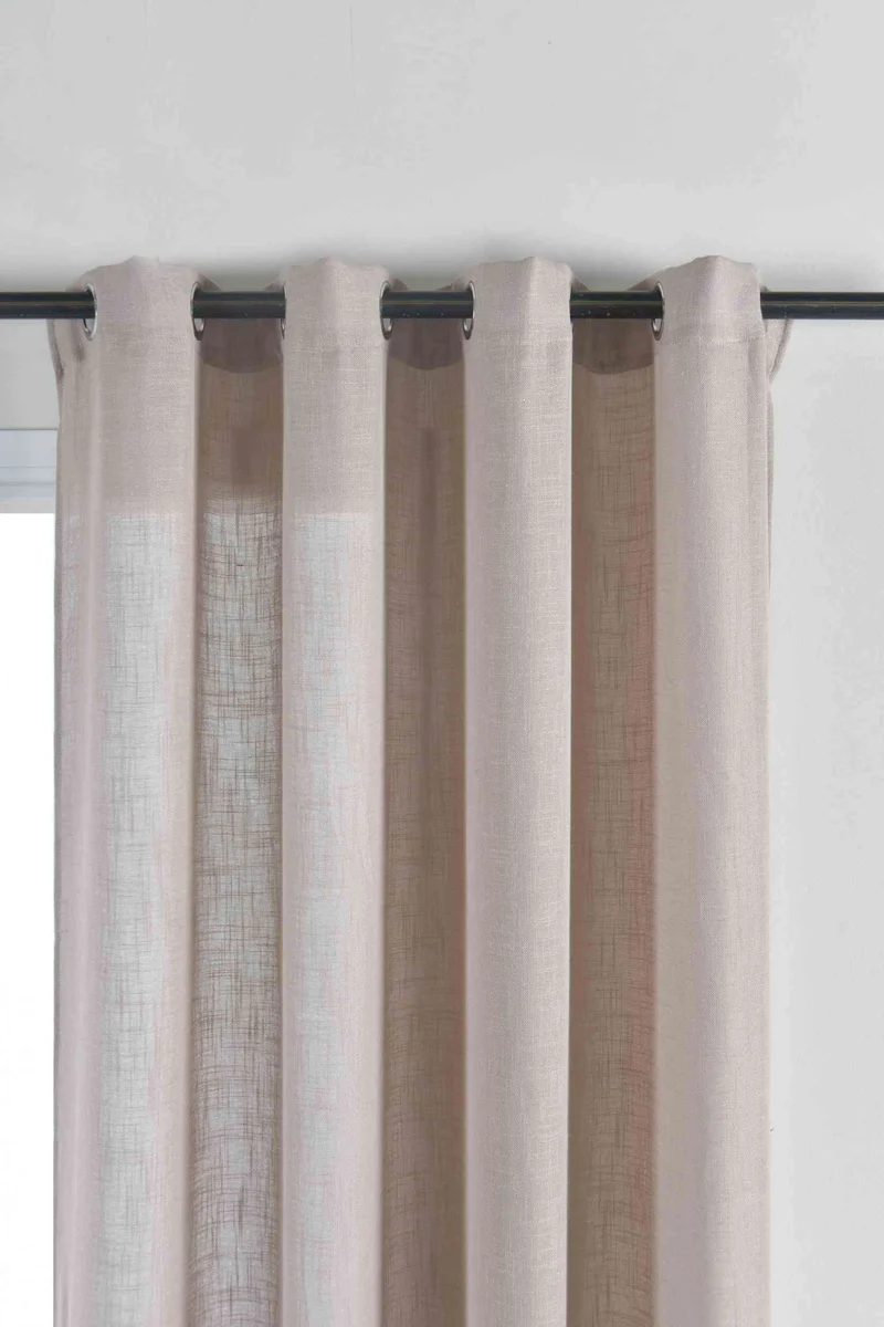 2er Set Vorhang Ösen »Essen« Cationic Raffhalter Leinenstruktur blickdicht lichtdurchlässig 210 g/m² 202430-2