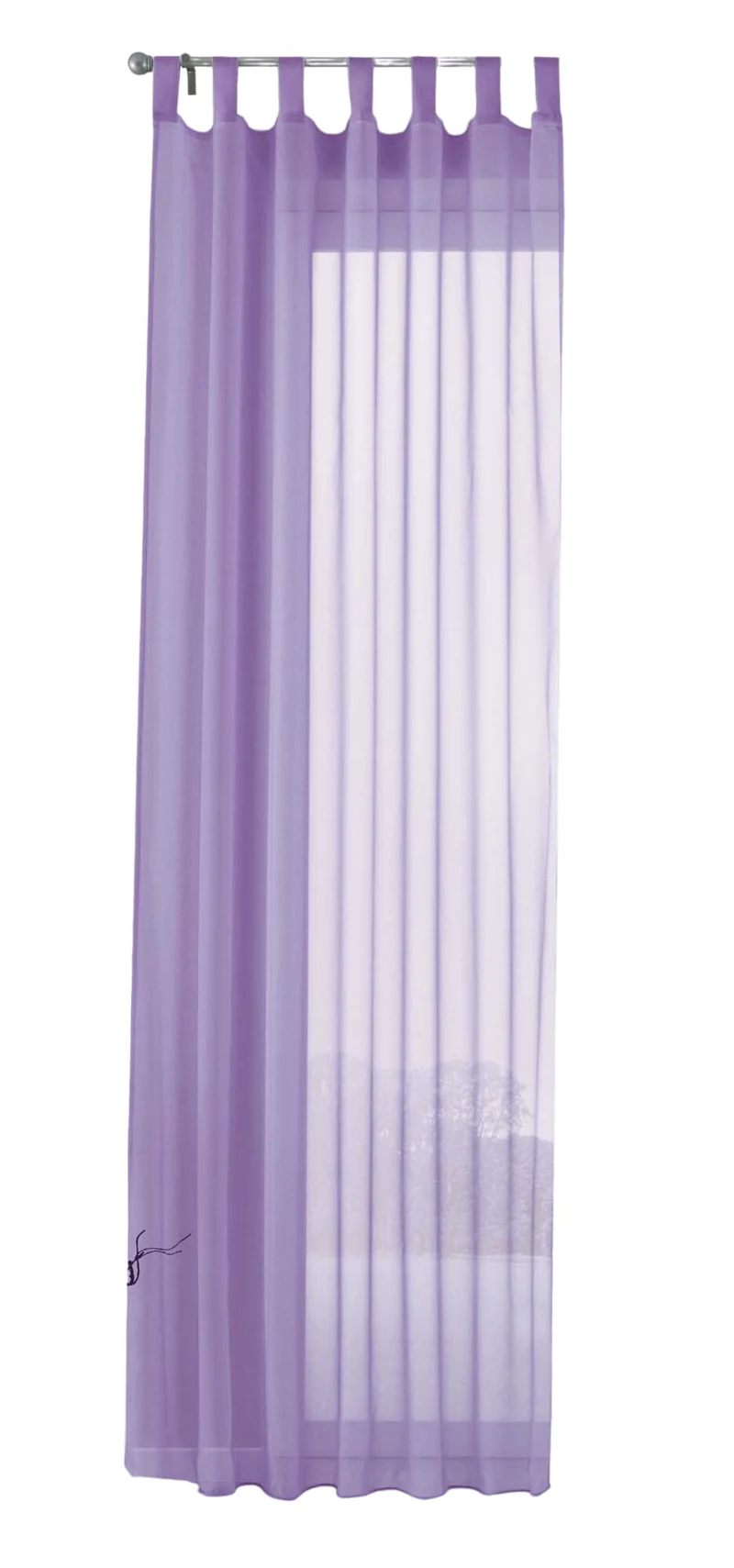 Schlaufenschal Gardine uni transparent Voile 61175