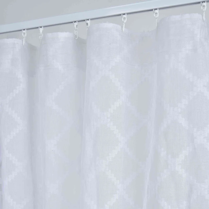 2er Set Gardine »VALENCIA« Multiband Aufhängung Scherli Transparent Leinen-Optik 2023400-408S-2