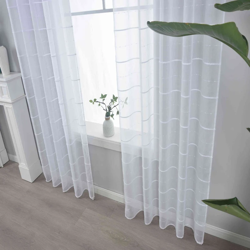 2er Set Gardine »VALENCIA« Multiband Aufhängung Scherli Transparent Leinen-Optik 2023400-408S-2